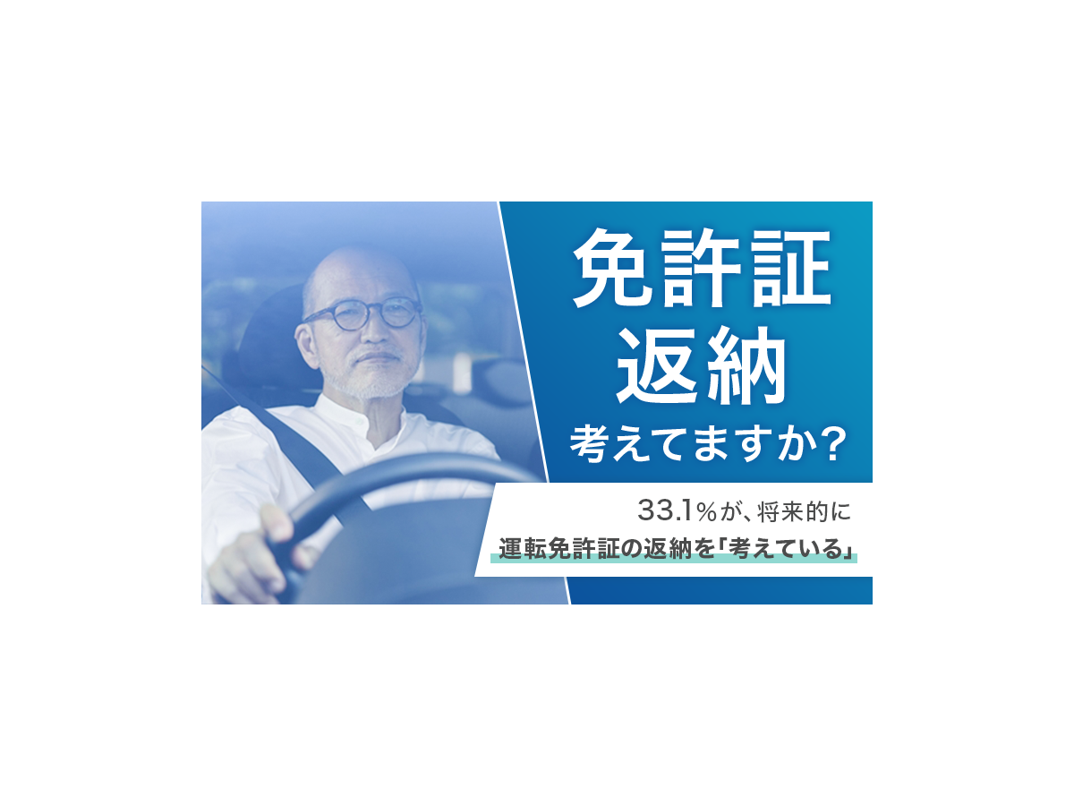 「運転免許証返納に関するアンケート」調査概要　株式会社NEXER（自社調査）