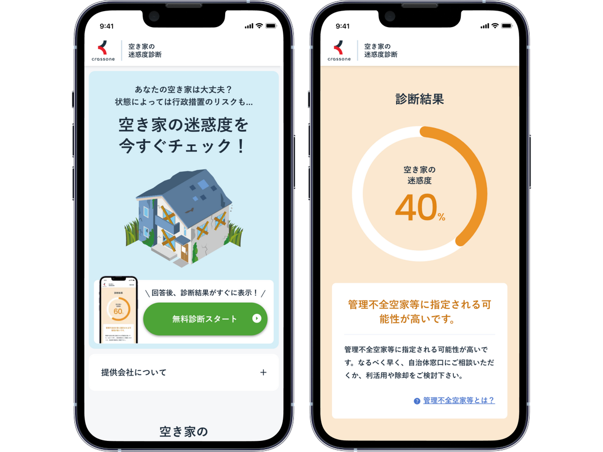 空き家の迷惑度診断