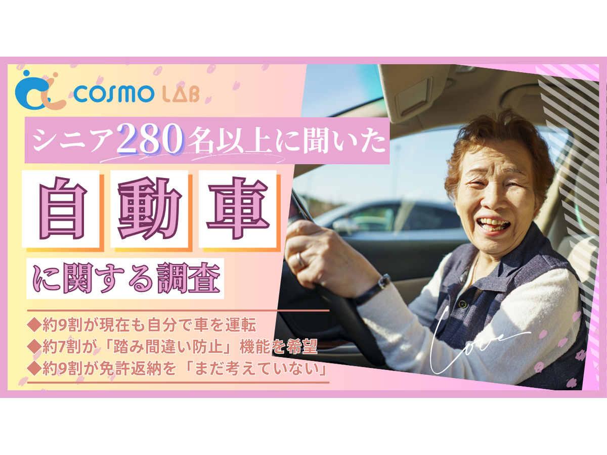 シニア層の『自動車の利用』に関するアンケートリサーチ（コスモヘルス株式会社）