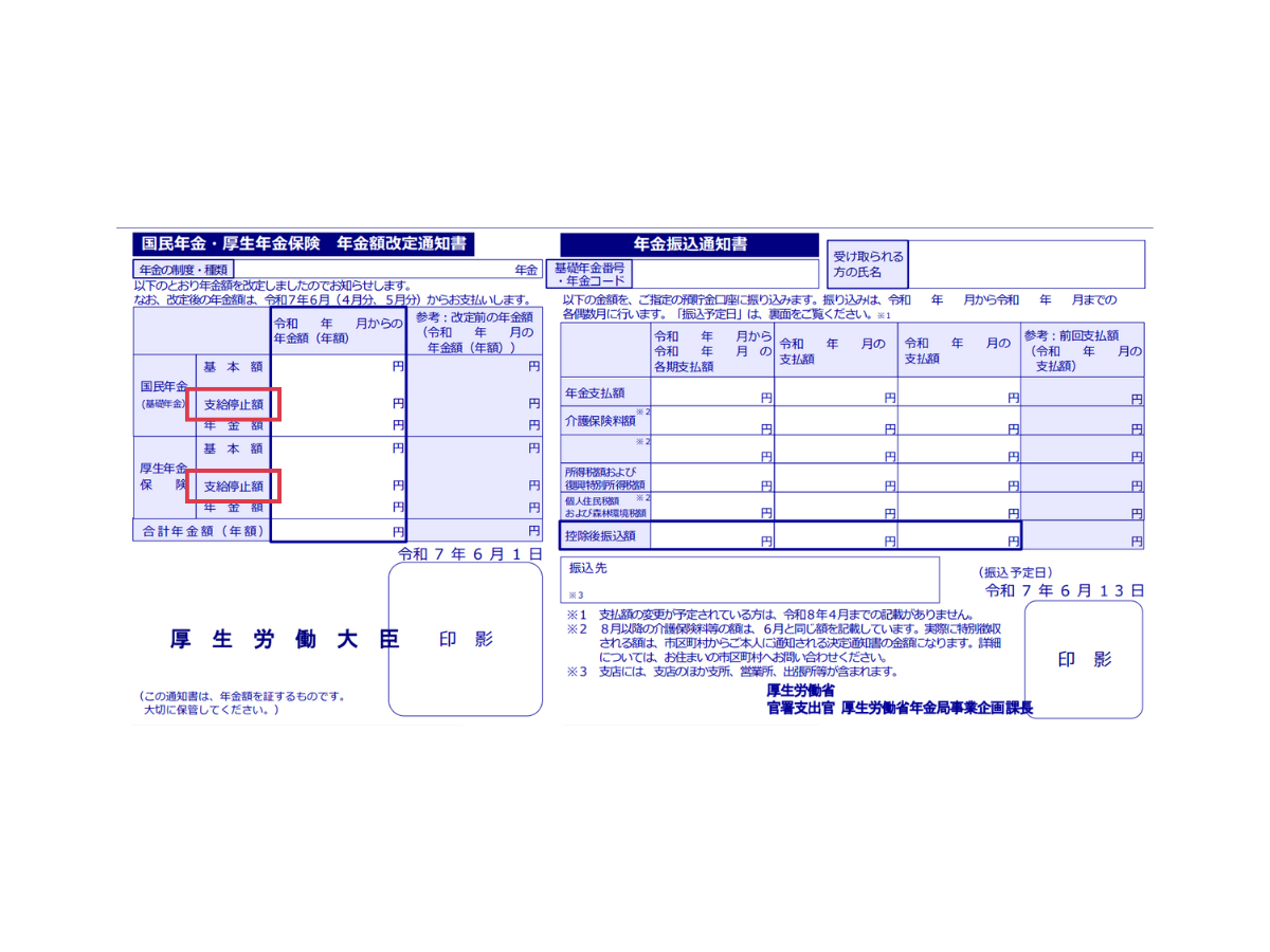 年金通知書
